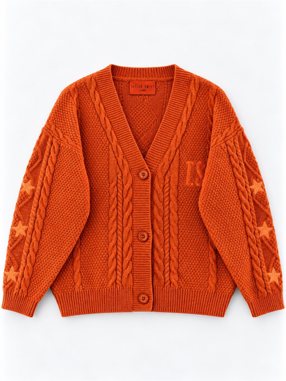 Taylor Swift Life of a Showgirl Cardigan Orange size XS/S  NWT Official Merch